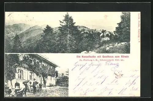 AK Nessellachen, Gasthaus zum Rössle, Totalansicht