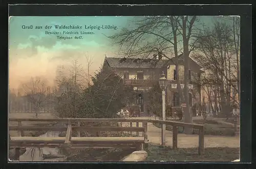 AK Leipzig-Lössnig, Gasthaus Waldschenke