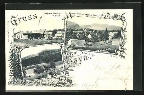 AK Hayn bei Oybin, Wagner`s Restaurant, Hochwald