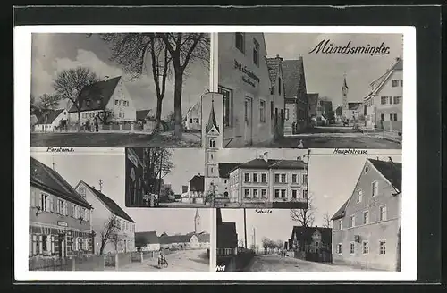 AK Münchsmünster, Forstamt, Schule, Hauptstrasse