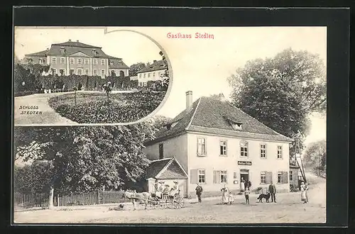 AK Stedten, Gasthaus Stedten, Schloss