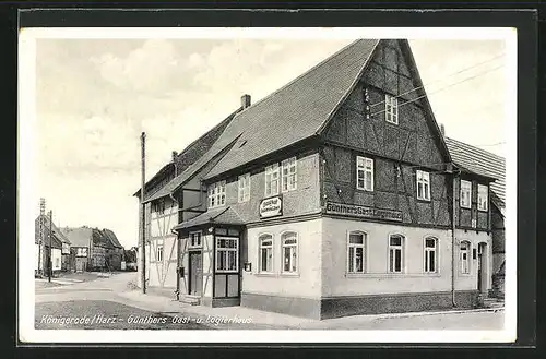 AK Königerode /Harz, Günthers Logier- und Gasthaus