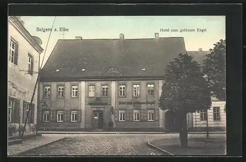 AK Belgern /Elbe, Hotel zum goldenen Engel