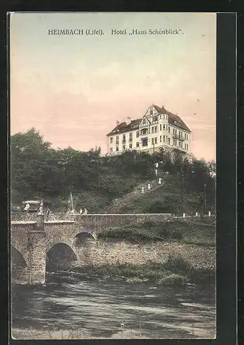 AK Heimbach /Eifel, Hotel Haus Schönblick