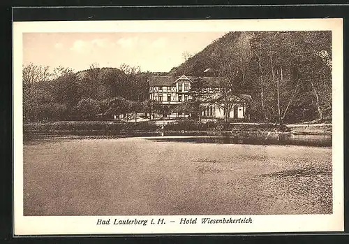 AK Bad Lauterberg i. H., Hotel Wiesenbekerteich