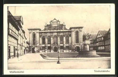 AK Wolfenbüttel, Trinitatiskirche am Hauptplatz