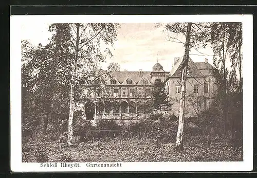 AK Rheydt, Gartenansicht des Schlosses Rheydt