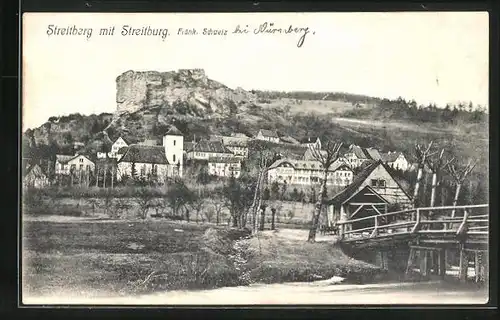 AK Streitberg /Fränk. Schweiz, Teilansicht mit Streitburg