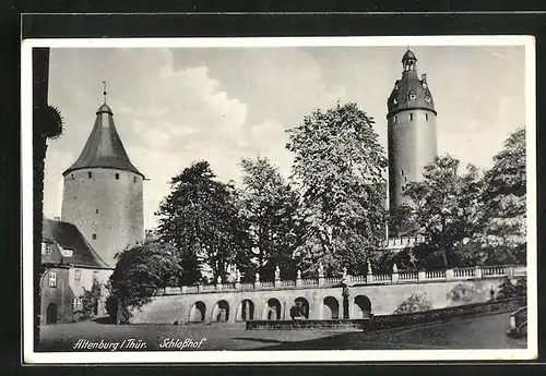 AK Altenburg /Thür., Blick auf den Schlosshof