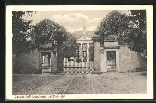 AK Lopshorn b. Detmold, Blick auf das Jagdschloss