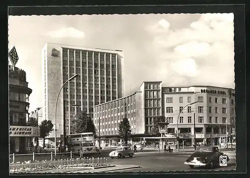 AK Berlin, Kurfürstendamm und Allianz-Hochhaus