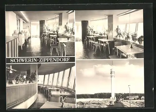 AK Schwerin-Zippendorf, Restaurant im Fernsehturm