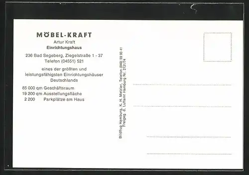 AK Bad Segeberg, Möbel-Kraft, Ziegelstrasse 1-37