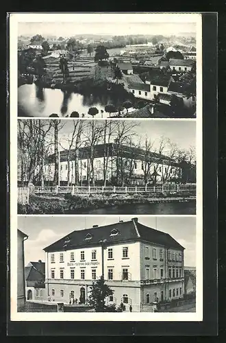 AK Kardasova Recice, Schule, Teich, Gebäude