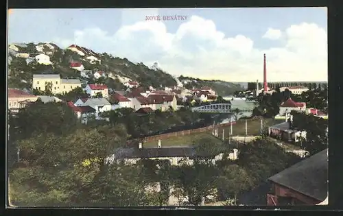 AK Nové Benátky, Wohnviertel am Fluss