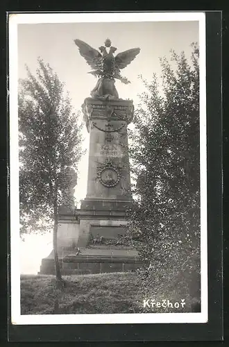 AK Krechor, Siegesdenkmal der Schlacht bei Kolin 1757