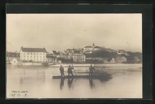 AK Týnec n. Labem, Fischer bei der Arbeit