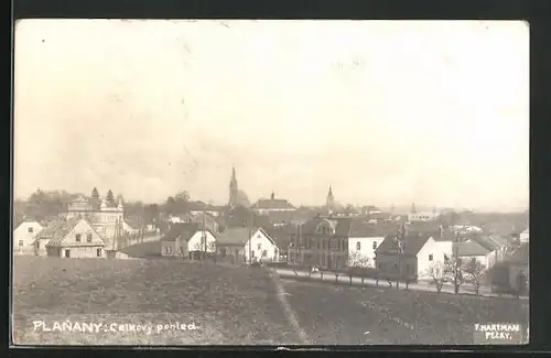 AK Planany, Hauptstrasse in die Stadt