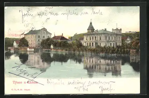 AK Týnec n Labem, Villen am Fluss