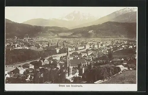 Foto-AK Fritz Gratl: Innsbruck, Gesamtansicht