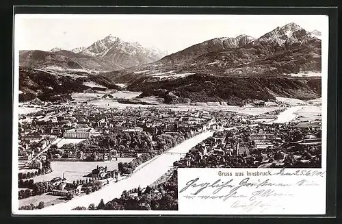 Foto-AK Fritz Gratl: Innsbruck, Gesamtansicht