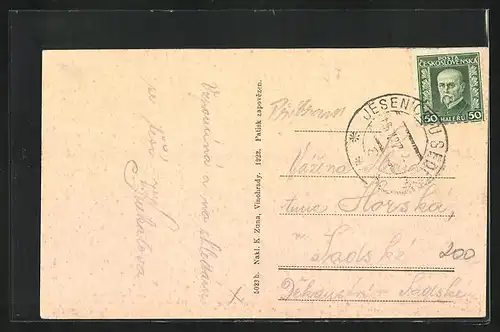 AK Jesenice, Totalansicht von einem Berg aus