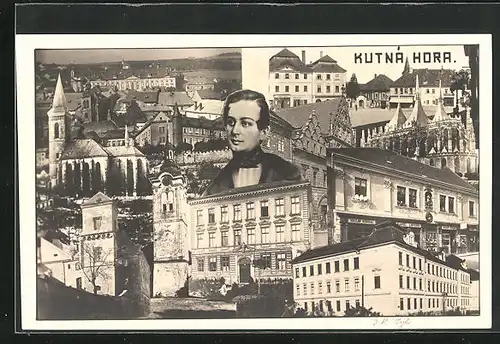 AK Kuttenberg / Kutna Hora, Ansichten von historischen Gebäuden des Ortes