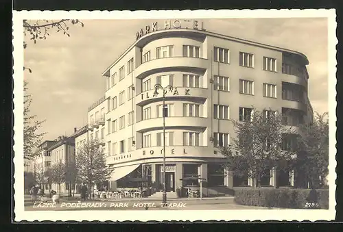 AK Bad Podiebrad / Podebrady, Park Hotel Tlapak