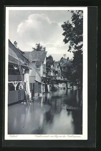 AK Erfurt, Fischersand vom Steg an der Farbengasse