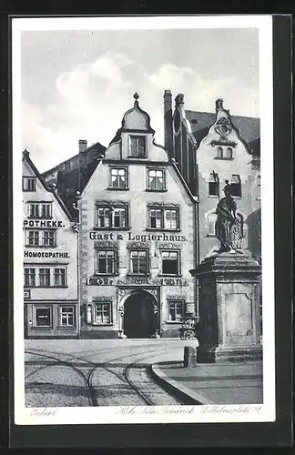 AK Erfurt, Hohe Lilie Friedrich-Wilhelmsplatz 31