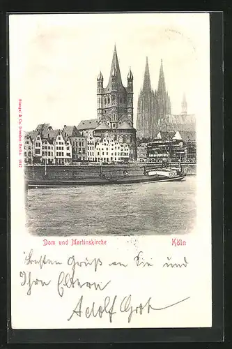AK Köln, Dom und Martinskirche