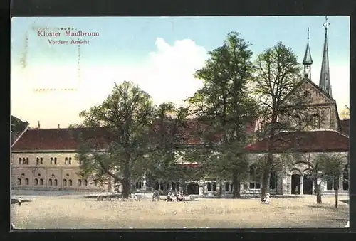 AK Maulbronn, Vordere Ansicht vom Kloster