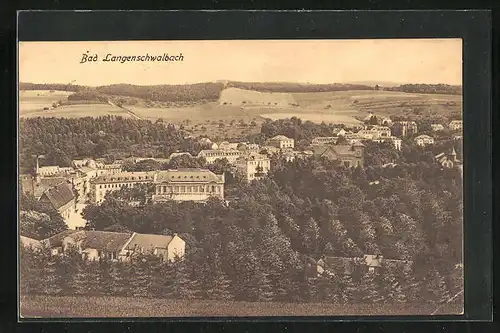 AK Bad Langenschwalbach, Totalansicht aus der Vogelschau