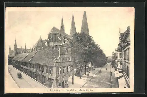 AK Lübeck, Kanzlei und Marienkirche