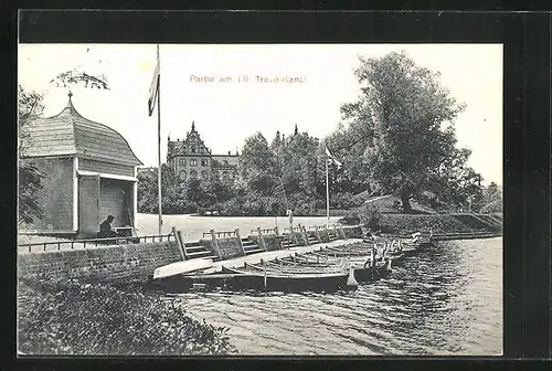 AK Lübeck, Partie am Elb-Trave-Kanal