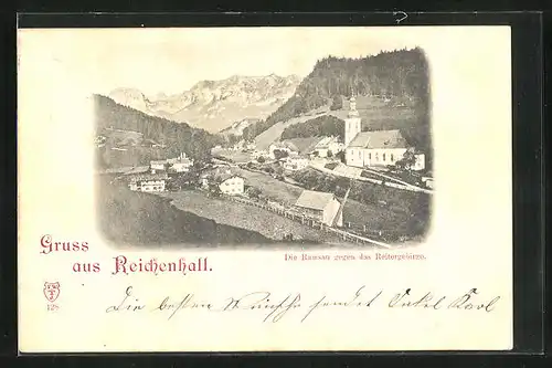 AK Reichenhall, Ramsau gegen das Reitergebirge