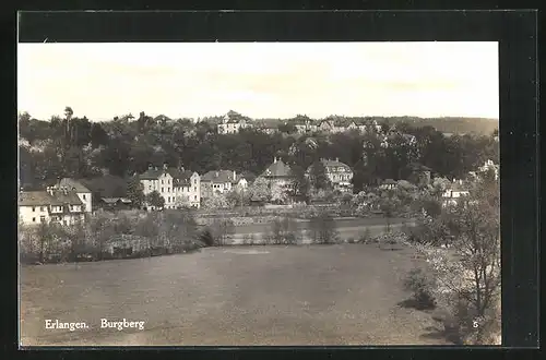 AK Erlangen, Blick zum Burgberg