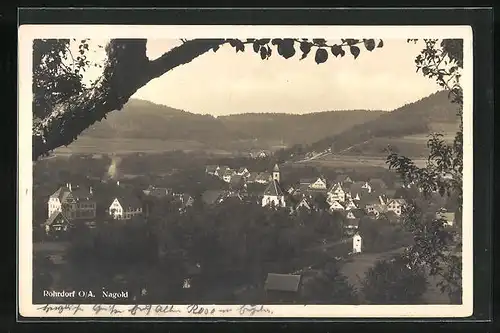 AK Rohrdorf, Ortsansicht aus der Vogelschau