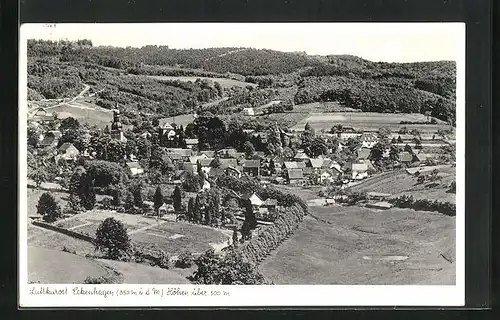 AK Eckenhagen, Ortsansicht aus der Vogelschau