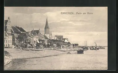 AK Emmerich, Partie am Rhein