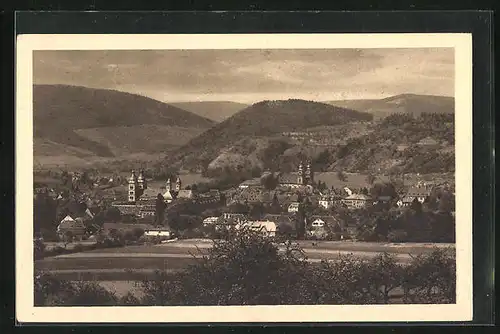 AK Amorbach i. Odw., Ortsansicht vom Beuchnerberg aus gesehen