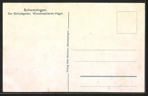 AK Schwetzingen, Schlossgarten, Wasserspeiende Vögel