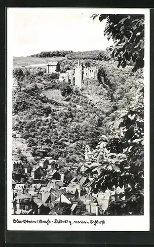 AK Oberstein /Nahe, Blick zum neuen Schloss