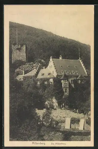 AK Miltenberg, Blick zur Mildenburg