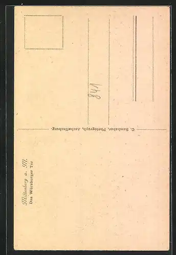 AK Miltenberg am Main, Das Würzburger Tor