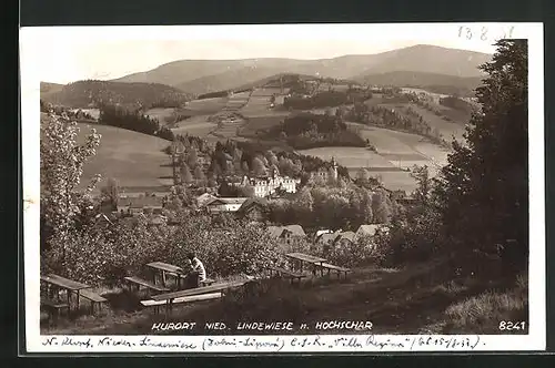 AK Nieder-Lindewiese, Panorama mit Hochschar