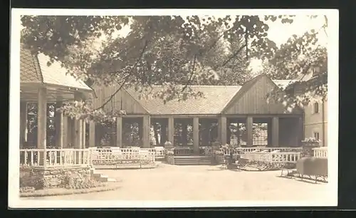 AK Bad Ullersdorf, Partie am Kurplatz