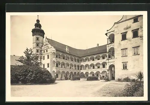 AK Bad Ullersdorf, Partie am Schloss