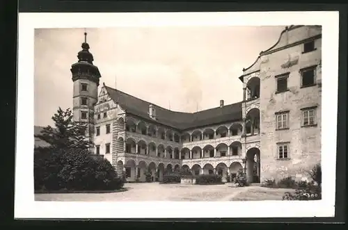 AK Bad Ullersdorf, Blick zum Schloss