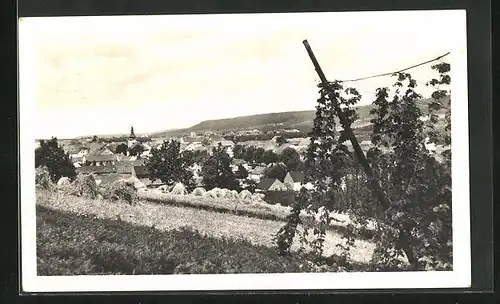 AK Hredle u Rakovníka, Ortsansicht aus der Vogelschau